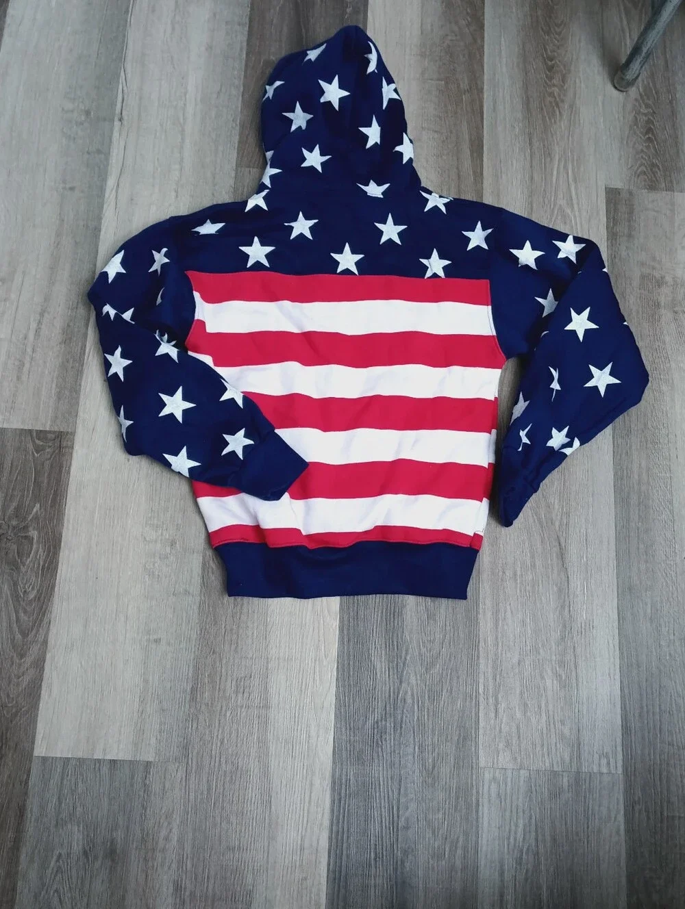 DC USA Flag Pullover Hoodie - Blue/Red/White